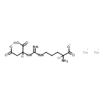 CAS 登录号：918149-29-8， 二钠2-氨基-5-[N'-(1-羧基-2-羧基乙基)亚氨基甲酰胺基]戊酸盐
