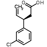 CAS 登录号：918149-77-6， (3R)-3-(3-氯苯基)-4-戊烯酸
