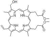 CAS 登录号:91874-97-4, 2-乙烯-4-(羟基甲基)次卟啉 IX