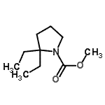 CAS 登录号：919286-35-4， 甲基2,2-二乙基-1-吡咯烷羧酸酯