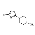CAS 登录号：919352-66-2， 1-(4-溴-1,3-噻唑-2-基)-4-甲基哌嗪