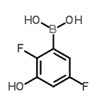 CAS 登录号：919355-35-4， (2,5-二氟-3-羟基苯基)硼酸