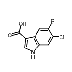 CAS 登录号：920023-30-9， 6-氯-5-氟-1H-吲哚-3-羧酸