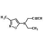 CAS 登录号：92087-55-3， N-乙基-3-甲基-N-(2-丙炔-1-基)-1,2-恶唑-5-胺