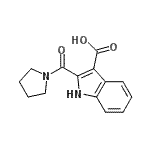 CAS 登录号：921194-90-3， 2-(1-吡咯烷基羰基)-1H-吲哚-3-羧酸