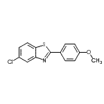 CAS 登录号：92161-46-1， 5-氯-2-(4-甲氧基苯基)-1,3-苯并噻唑