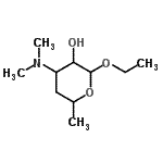 CAS#: 92282-07-0, Ethyl 3,4,6-trideoxy-3-(dimethylamino)hexopyranoside