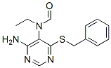 CAS 登录号:92296-30-5, 4-氨基-6-苄基硫代-5-(N-乙基甲酰氨基)嘧啶