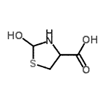 CAS 登录号：92447-51-3， 2-羟基-1,3-噻唑烷-4-羧酸