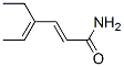 CAS 登录号：92454-24-5， (2E,4E)-4-乙基己-2,4-二烯酰胺