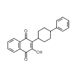 CAS 登录号：92458-44-1， 2-羟基-3-(4-苯基环己基)-1,4-萘醌