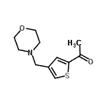 CAS 登录号：924852-23-3， 1-[4-(4-吗啉基甲基)-2-噻吩基]乙酮