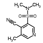 CAS 登录号：924886-04-4， 4-氰基-N,N,5-三甲基-3-吡啶磺酰胺