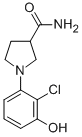 CAS#: 925233-25-6, 1-(2-Chloro-3-Hydroxyphenyl)-3-Pyrrolidinecarboxamide