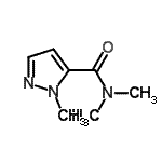 CAS 登录号：92525-29-6， N,N,1-三甲基-1H-吡唑-5-甲酰胺