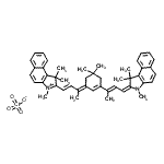 CAS#: 92569-99-8, 2-[(1E,3E)-3-{5,5-Dimethyl-3-[(2E,4E)-4-(1,1,3-trimethyl-1,3-dihydro-2H-benzo[e]indol-2-ylidene)-2-buten-2-yl]-2-cyclohexen-1-ylidene}-1-buten-1-yl]-1,1,3-trimethyl-1H-benzo[e]indolium perchlorate