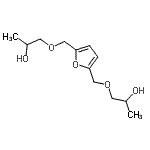 CAS 登录号：92687-23-5， 1,1'-[2,5-呋喃二基二(亚甲基氧基)]二(2-丙醇)