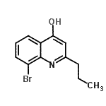 CAS 登录号：927800-39-3， 8-溴-2-丙基-4-喹啉醇