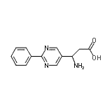 CAS 登录号：928712-68-9， 3-氨基-3-(2-苯基-5-嘧啶基)丙酸