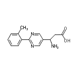 CAS 登录号：928712-71-4， 3-氨基-3-[2-(2-甲基苯基)-5-嘧啶基]丙酸