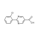CAS 登录号：928712-83-8， 2-(2-氯苯基)-5-嘧啶羧酸