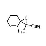 CAS 登录号：929624-37-3， 2-甲基-1-氧杂螺[2.5]辛-4-烯-2-甲腈