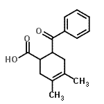 CAS 登录号：93015-58-8， 6-苯甲酰基-3,4-二甲基-3-环己烯-1-羧酸