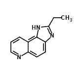 CAS 登录号：93201-86-6， 2-乙基-1H-咪唑并[4,5-f]喹啉