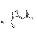 CAS 登录号：93243-23-3， (2Z)-3-异丙基-2-(硝基甲基烯)-1,3-噻吩基吖丁啶