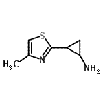 CAS 登录号：933713-14-5， 2-(4-甲基-1,3-噻唑-2-基)环丙胺