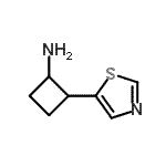 CAS 登录号：933713-18-9， 2-(1,3-噻唑-5-基)环丁胺