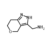 CAS 登录号：933722-15-7， 1-(2,4,6,7-四氢吡喃并[4,3-c]吡唑-3-基)甲胺