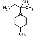 CAS 登录号：933724-18-6， 2-甲基-2-(4-甲基-1-哌啶基)-1-丙胺