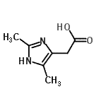 CAS 登录号：933740-47-7， (2,4-二甲基-1H-咪唑-5-基)乙酸