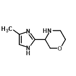 CAS 登录号：933750-58-4， 3-(4-甲基-1H-咪唑-2-基)吗啉
