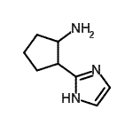 CAS 登录号：933759-38-7， 2-(1H-咪唑-2-基)环戊烷胺
