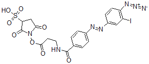 CAS 登录号：93376-02-4， N-(4-(4-叠氮基-3-碘苯基偶氮)苯甲酰基)-3-氨基丙基-N'-氧基磺酸基琥珀酰亚胺酯