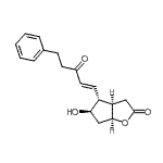 CAS 登录号：933789-26-5， (3aR,4R,5R,6aS)-5-羟基-4-[(1E)-3-氧代-5-苯基-1-戊烯-1-基]六氢-2H-环戊二烯并[b]呋喃-2-酮