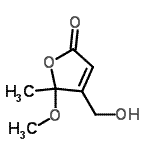 CAS#: 93496-37-8, 4-(Hydroxymethyl)-5-methoxy-5-methyl-2(5H)-furanone