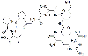 CAS 登录号:93511-94-5, 精氨酰-精氨酰-赖氨酰-丙氨酰-丝氨酰-甘氨酰-脯氨酰-脯氨酰-缬氨酸