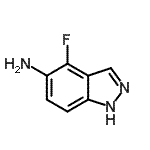 CAS 登录号：935250-69-4， 4-氟-1H-吲唑-5-胺