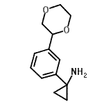 CAS 登录号：935460-70-1， 1-[3-(1,4-二恶烷-2-基)苯基]环丙胺