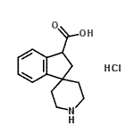CAS 登录号：936138-16-8， 2,3-二氢螺[茚-1,4'-哌啶]-3-羧酸盐酸盐(1:1)