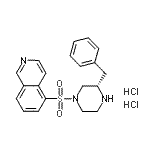 CAS 登录号：936233-03-3， 5-{[(3S)-3-苄基-1-哌嗪基]磺酰基}异喹啉二盐酸盐