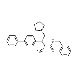 CAS 登录号：936498-13-4， 苄基[1-(4-联苯基)-2-(1-吡咯烷基)乙基]甲基氨基甲酸酯
