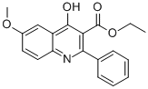 CAS#: 93663-71-9, 3-Quinolinecarboxylic Acid, 4-Hydroxy-6-Methoxy-2-Phenyl-, Ethyl Ester