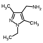 CAS 登录号：936940-14-6， 1-(1-乙基-3,5-二甲基-1H-吡唑-4-基)甲胺