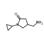CAS 登录号：936940-46-4， 4-(氨基甲基)-1-环丙基-2-吡咯烷酮