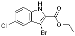CAS#: 93704-68-8, Ethyl 3-bromo-5-chloro-1H-indole-2-carboxylate