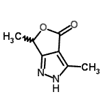 CAS 登录号：937661-33-1， 3,6-二甲基-2,6-二氢-4H-呋喃并[3,4-c]吡唑-4-酮